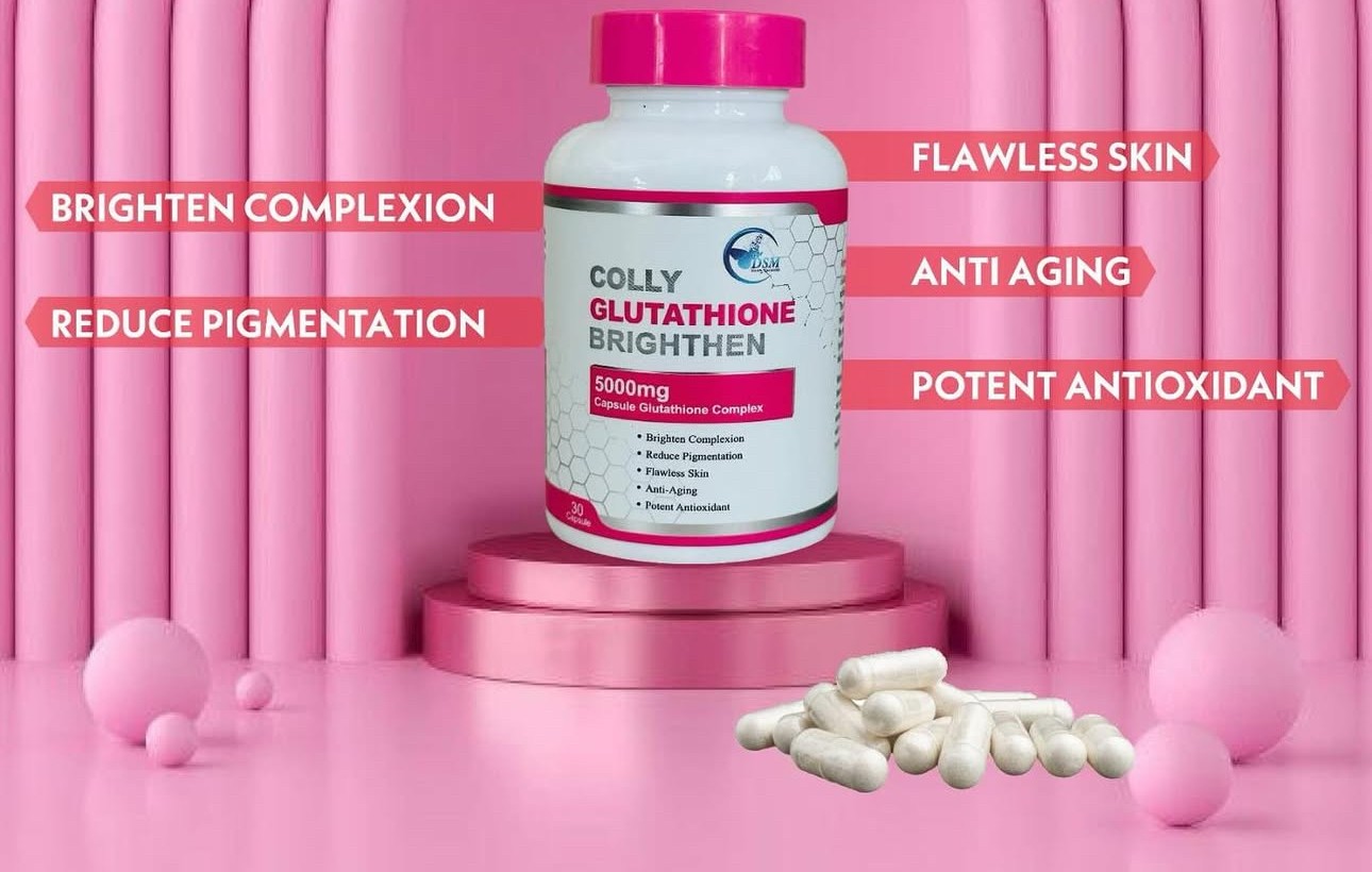 glutathion comprimés eclaircissant Colly Glutathione Brighten 5000 mg- Kenamo Cosmétique